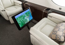 Gulfstream exceeds 500 In-Flight connectivity service installations Photo: Gulfstream -Inmarsat equipped cabin