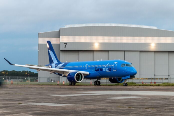 Photo: Airbus - Breeze Airlines Airbus A220