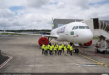 Airbus celebrates the 1,000th aircraft covered by Flight Hour Services with flyadeal Flyadeal Airbus A320neo. Photo: Airbus