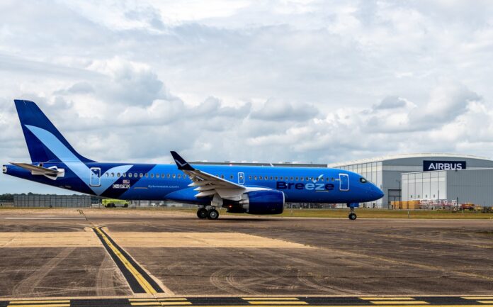 Photo: Airbus - Breeze Airways Airbus A220