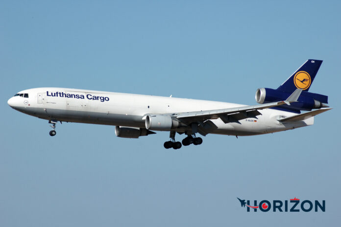 Lufhansa Cargo McDonnell Douglas MD11F, registrationg D-AICH. Photo: Joseph Borg