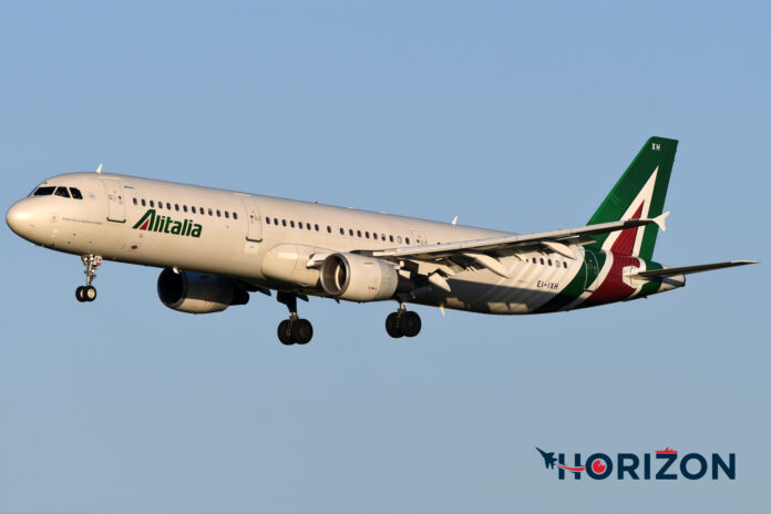 Alitalia Airbus A321-112, EI-IXH. Photo: Joseph Borg