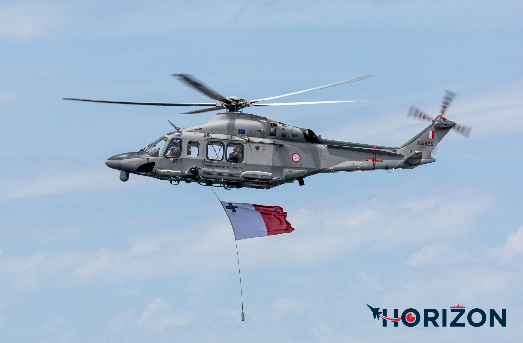 Armed Forces of Malta AW-139 during the Italian's Republic Day Celebration. Photo: Paul Spiteri Lucas