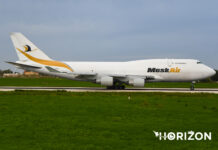 Mesk Air Boeing 747-4H6(BDSF) 9H-MSK. Photo: Aiden Lee Briffa