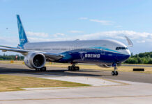 Boeing to Debut 777X at 2021 Dubai Airshow 777X Demonstrator aircraft. Photo: Boeing