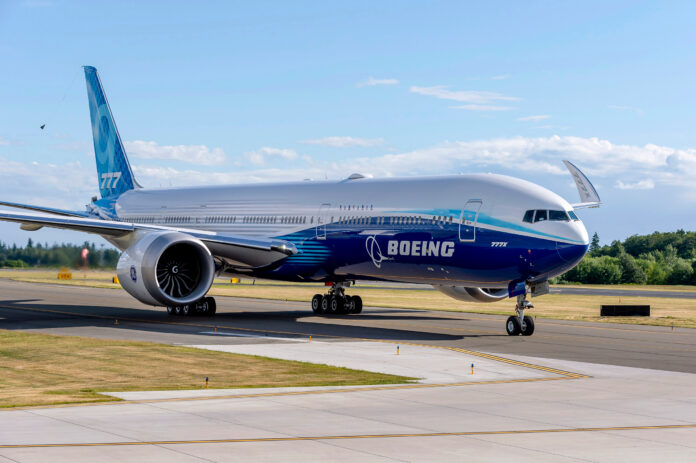 777X Demonstrator aircraft. Photo: Boeing