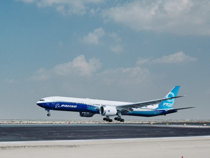 Photo: Boeing - 777X Lands in Dubai for Dubai Airshow 2021