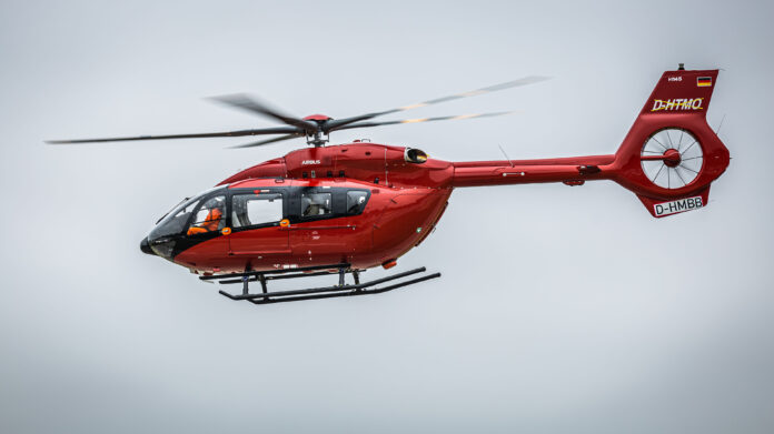 Photo: Airbus - HTM First five-bladed Airbus H145 Helicopter for offshore wind operations