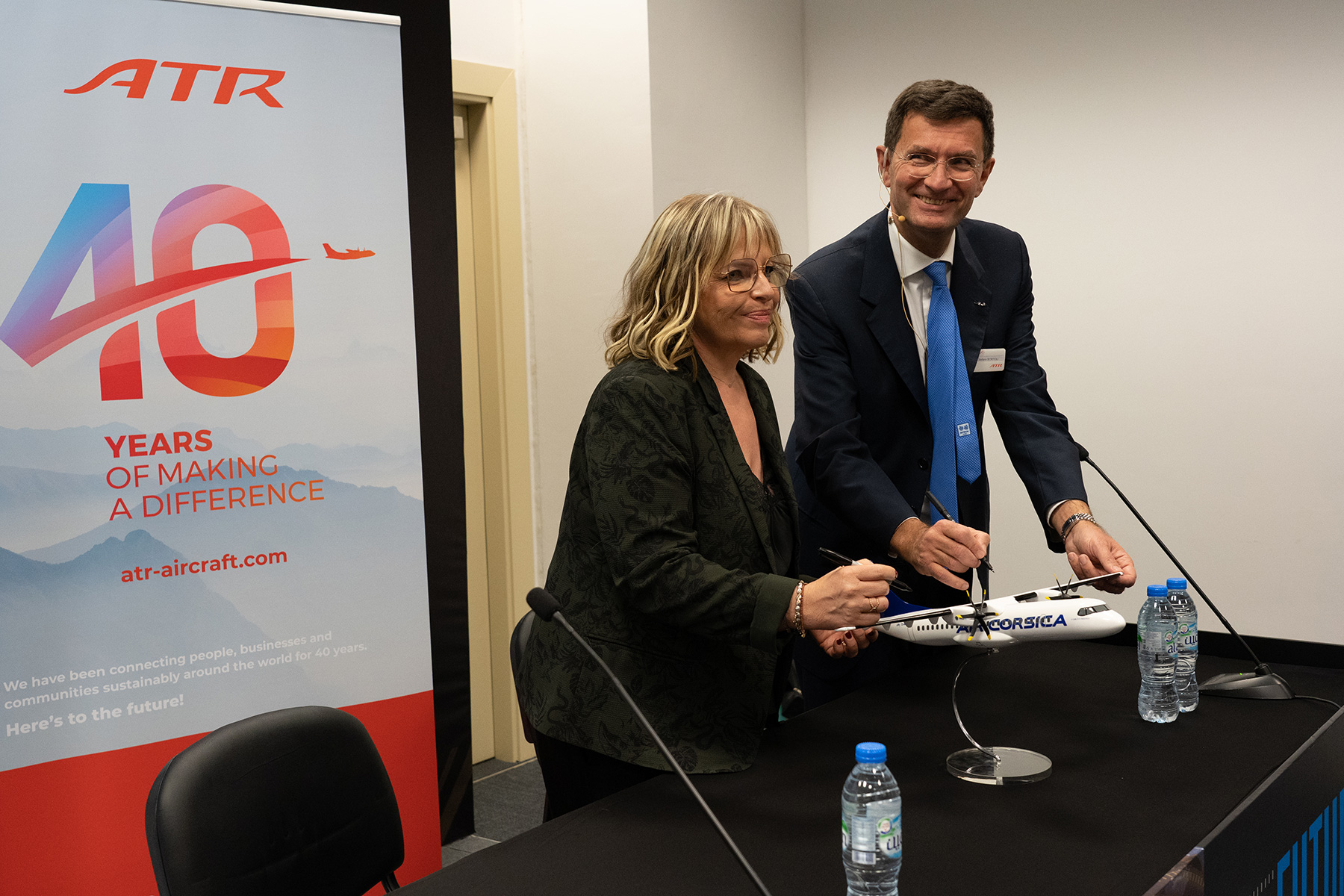 Photo: ATR - Air Corsica and ATR sign agreement