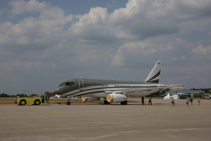 Photo: United Aircraft Corporation - Superjet 100 at Dubai Airshow 2021