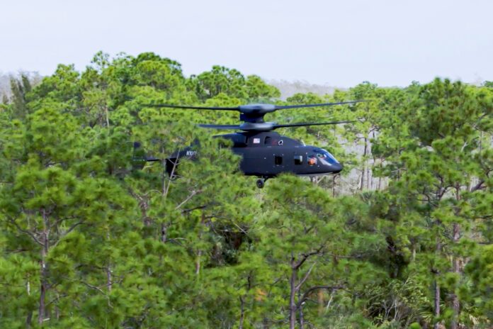 The SB></noscript>1 DEFIANT Technology Demonstrator recently executed. Photo: Lockheed Martin