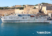 Maiden port call for USNS Trenton