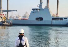 New Damen Landing Ship Transport (LST) 100 for Nigerian Navy launched at Albwardy Damen, Sharjah