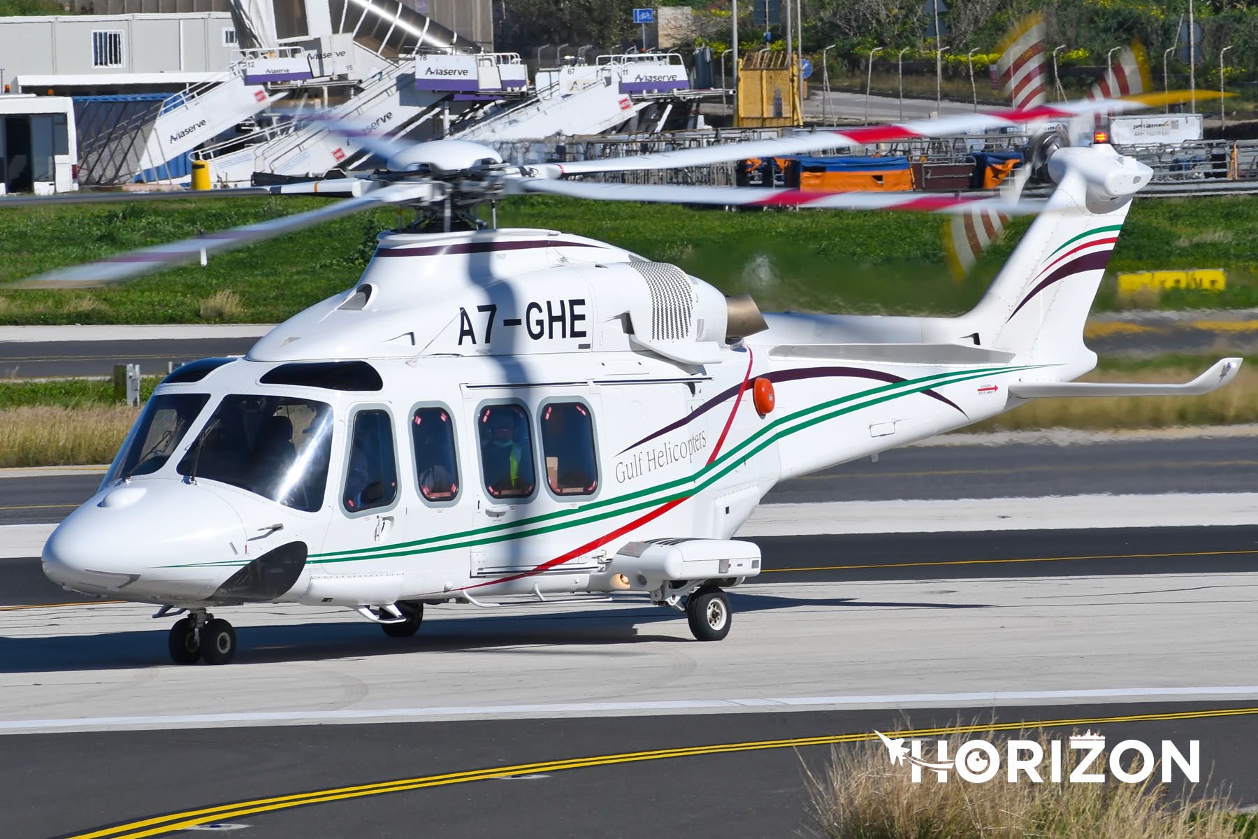 Gulf Helicopters Leonardo AW139 A7-GHE. Photo: Aiden Lee Briffa