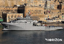 Maiden call from French Navy support vessel