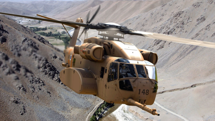 An artist rendering of a CH-53K helicopter for Israel. Photo: Lockheed Martin