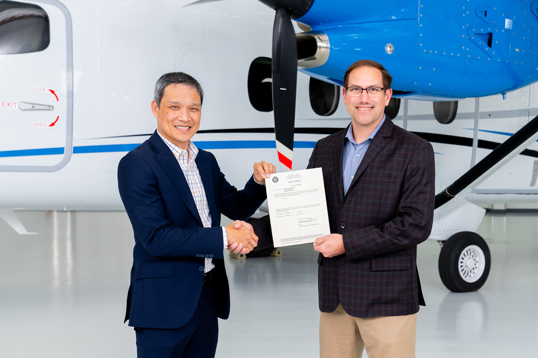 Certification Photo. Photo: Textron Aviation