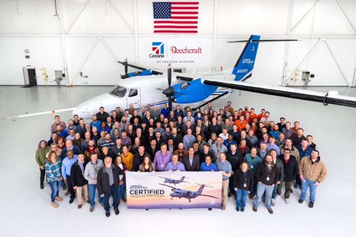 Cessna SkyCourier Certification Team Photo: Textron Aviation