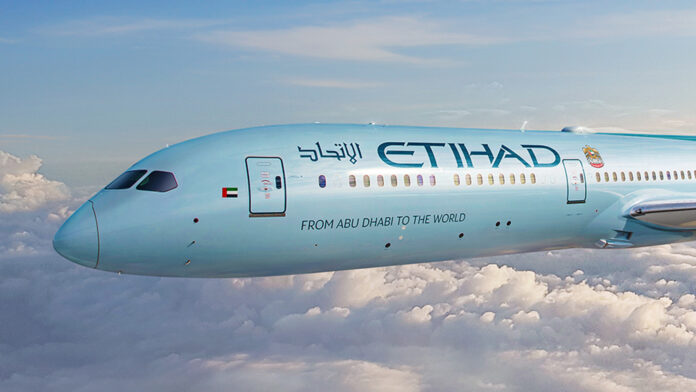 Eithad Airways Boeing 787 Dreamliner. Photo: Eithad Airways