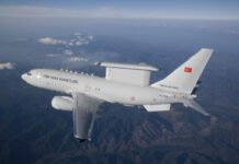 U.S. Air Force identifies Boeing E-7 as solution to replace the E-3 capability A file photo of a Turkish Air Force E-7 Wedgetail. Photo: Boeing