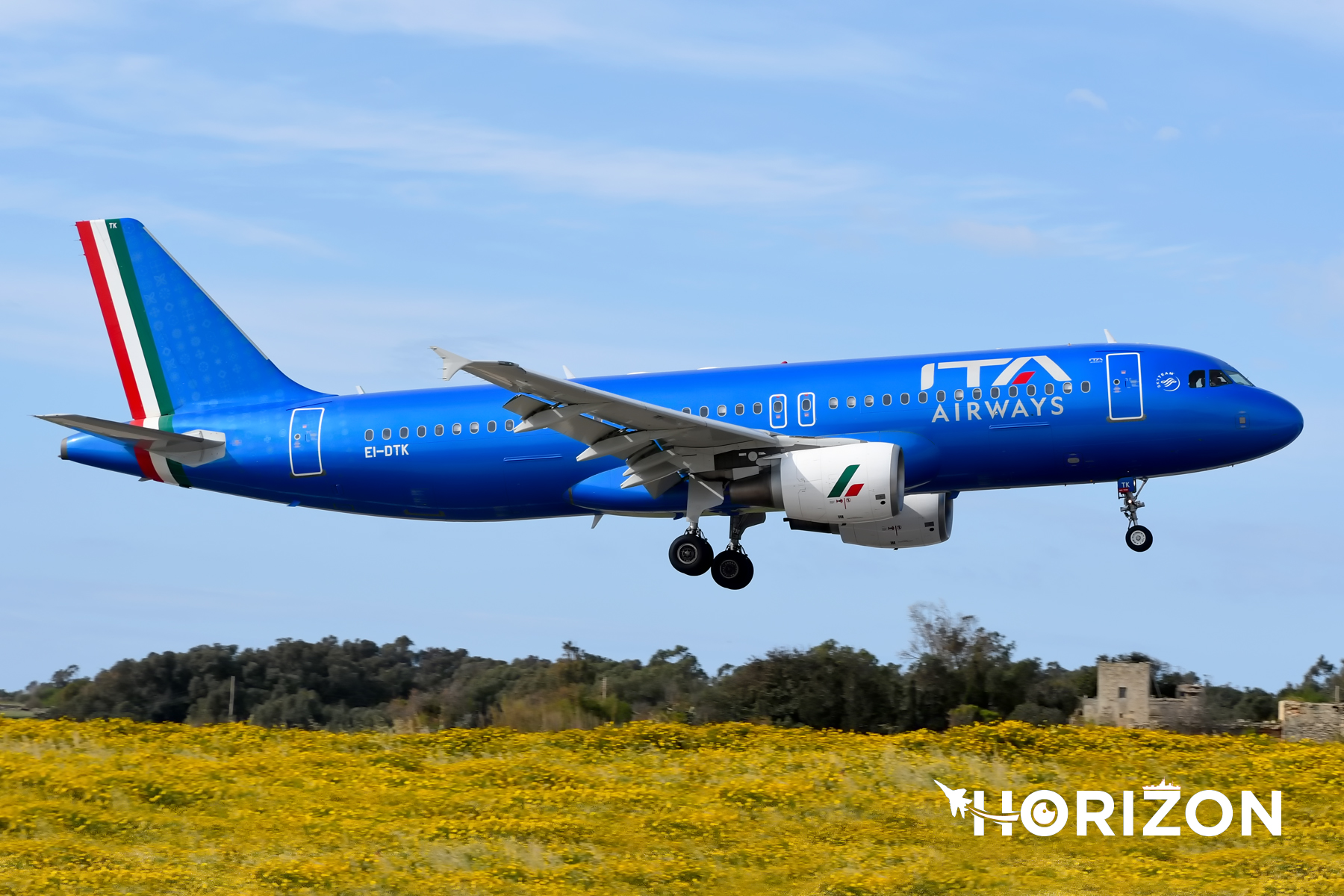 ITA Airways Airbus A320-216 EI-DTK. Photo: Aiden Lee Briffa