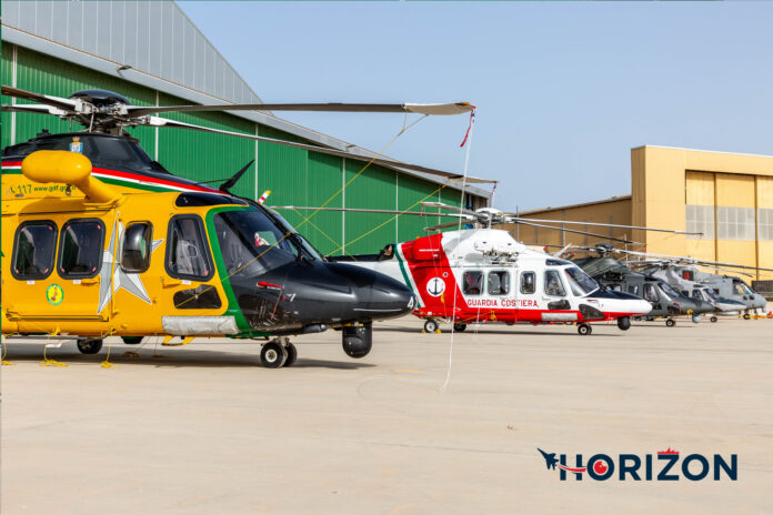The Helicopter line up at Safi Aviation Park Photo: Paul Spiteri Lucas