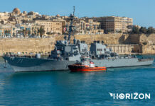 USS Ross visits Valletta
