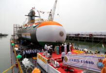 Launch of sixth Scorpene submarine – INS Vagsheer