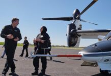 HH Sheikha Mozah Bint Marwan Al Maktoum first woman to pilot AW609 tiltrotor