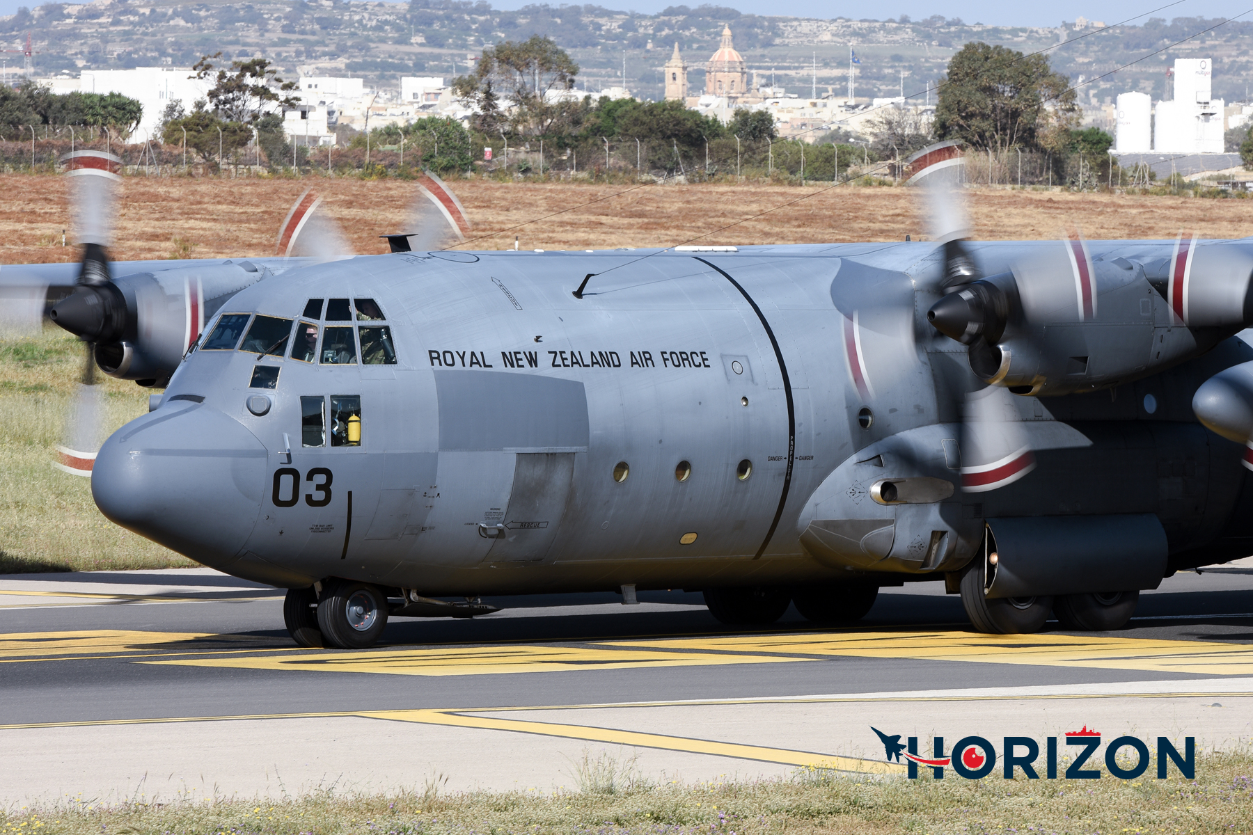 Royal New Zealand Air Force Lockheed C-130H Hercules NZ7003. Photo: Joseph Borg