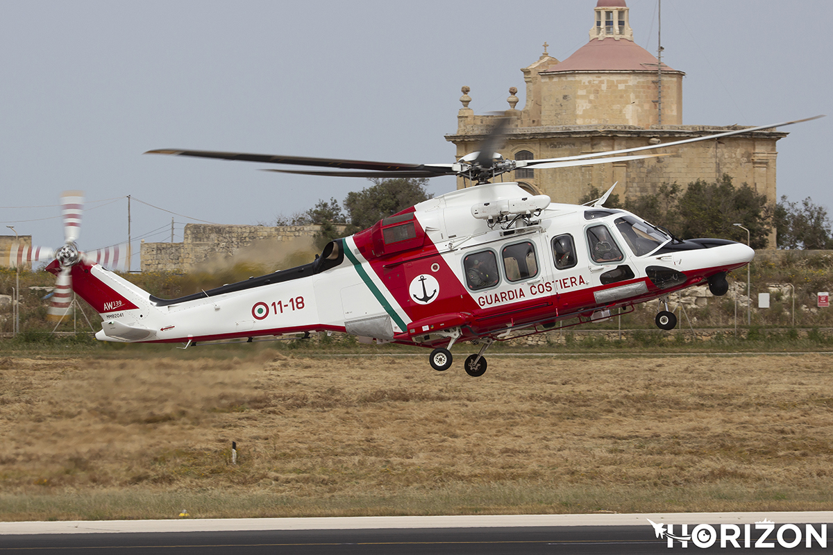 Italian Coast Guard Leonardo AW-139 MM82041. Photo: Roberto Cassar
