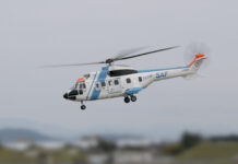 Japan’s first SAF helicopter flight with H215