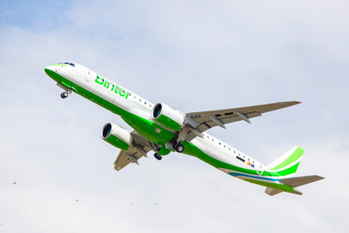 Binter Embraer E195-E2 aircraft. Photo: Embraer