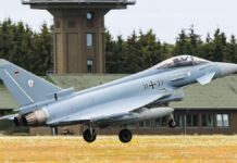 German Eurofighters take off for the NATO mission in the Baltic States