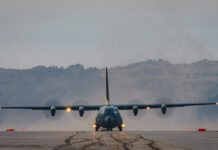 Hercules C-130J conducts beach landings