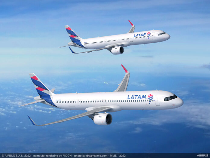 LATAM Airbus A321neo aircraft. Photo: Airbus