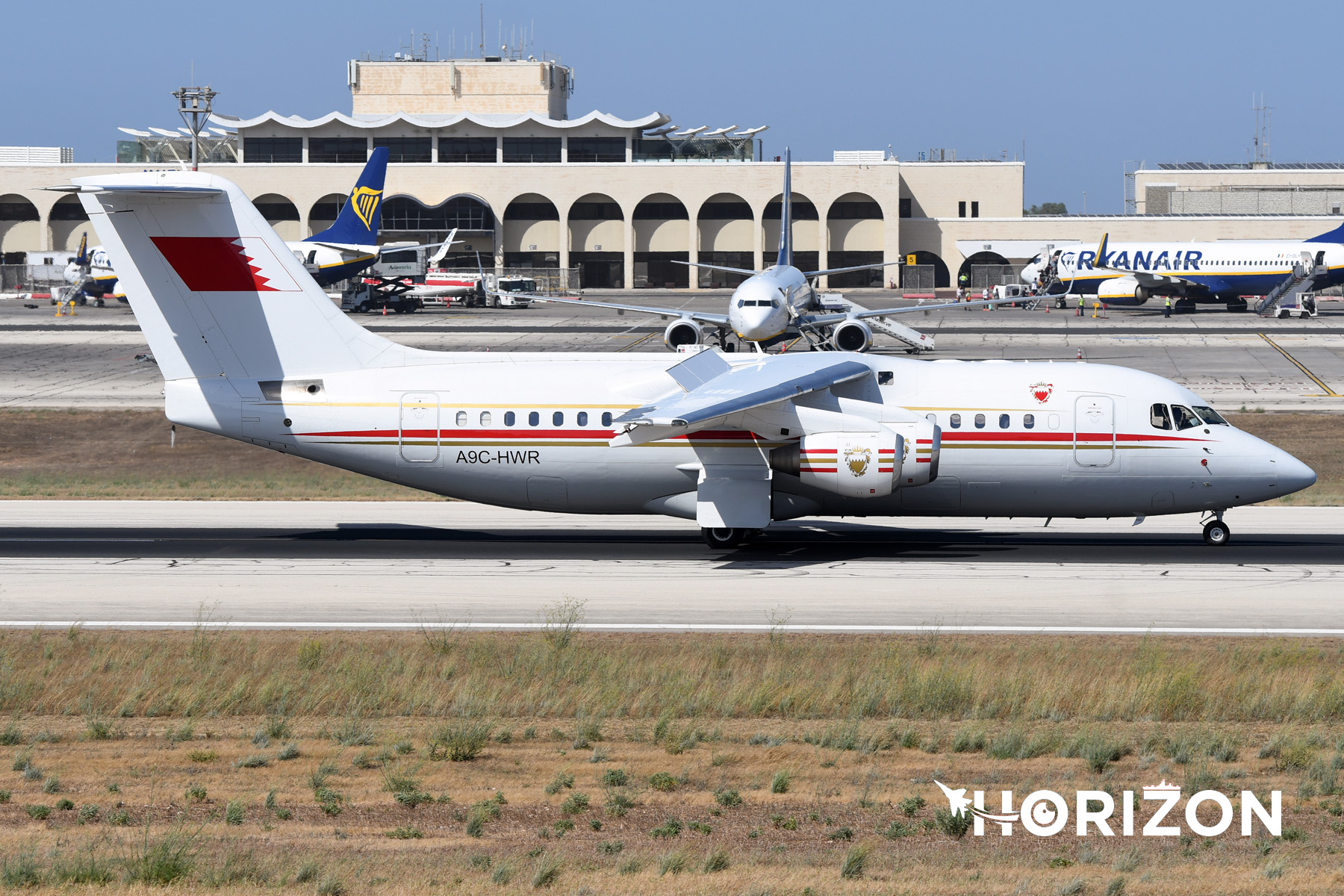 Bahrain Defence Force British Aerospace Avro RJ85 A9C-HWR. Photo: Joseph Borg