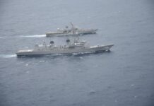 Maritime exercise between Indian Navy & Japan Maritime self defense force in the Andaman sea