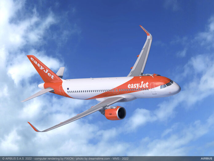 easyJet A320neo aircraft. Photo: Airbus