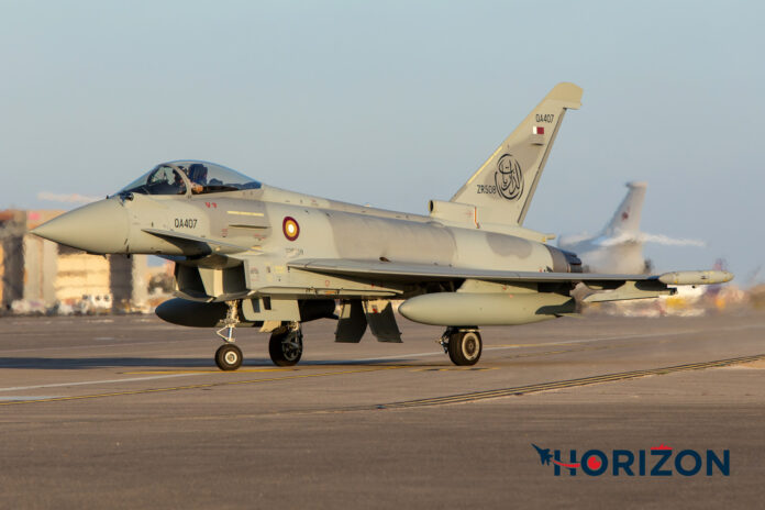 Qatar Emiri Air Force (QAEF) Eurofighter Typhoon QA407/ZR408