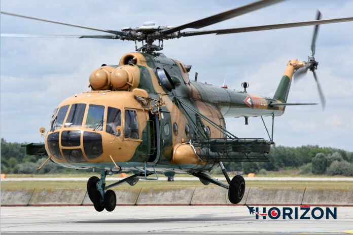 Hungarian Air Force Mil-17 lifting off at Kecskemét Air Base. This year the HAF retired the Mil Mi-8 after 52 years of service and initial deliveries of the Airbus H225M Helicopter are scheduled in 2023, with plans already set to replace all Mil-17 by the year 2025. Photo: Joseph Borg