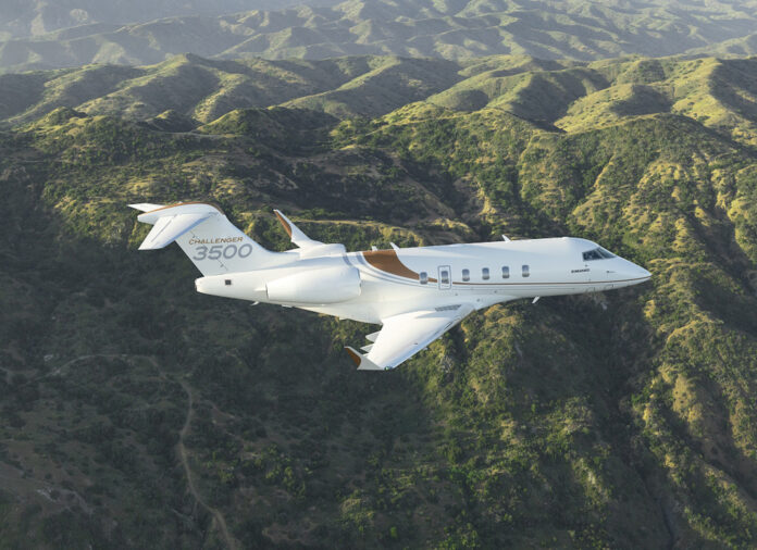 Bombardier Challenger 3500. Photo: Bombardier