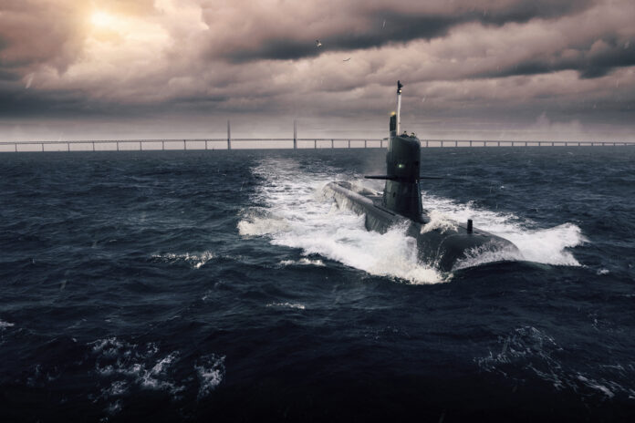 HSM Södermanland submarine Öresund. Photo: Saab Press Centre