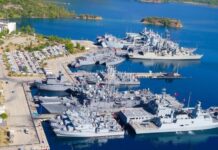 NATO Exercise Dynamic Mariner/Mavi Balina 22 begins in Mediterranean Some of the units from 12 NATO nations participating in Exercise Dynamic Mariner/Mavi Balina. Photo: Turkish Navy