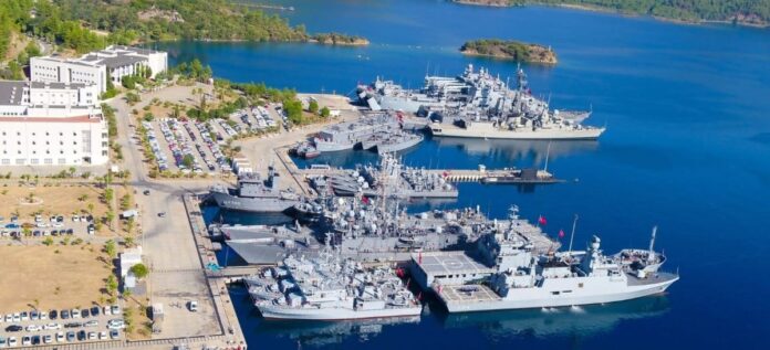 Some of the units from 12 NATO nations participating in Exercise Dynamic Mariner/Mavi Balina. Photo: Turkish Navy