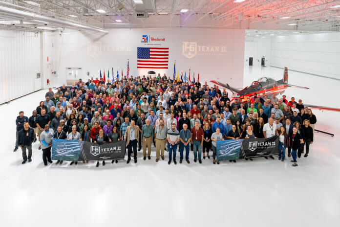 Textron Aviation celebrates the 1,000th delivery of the T-6 Texan II. Photo: Business Wire