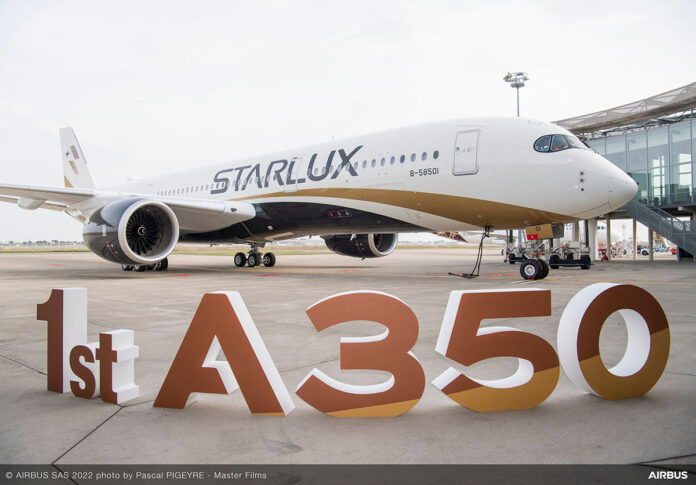 A350-900 Starlux Airlines MSN480. Photo: Airbus