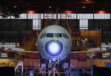 Airbus Final Assembly Line Asia assembles its first A321 aircraft