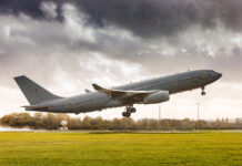 Airbus A330MRTT completes first 100% SAF test flight on both engines Airbus A330MRTT completes first 100% SAF test flight on both engines. Photo: MoD Crown Copyright