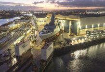 First Type 26 Frigate to enter the water for the first time